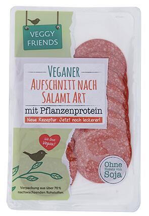 Veggy Friends Veganer Aufschnitt nach Salami Art