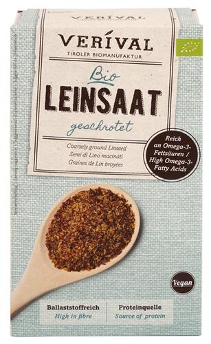 Verival Bio Leinsaat geschrotet