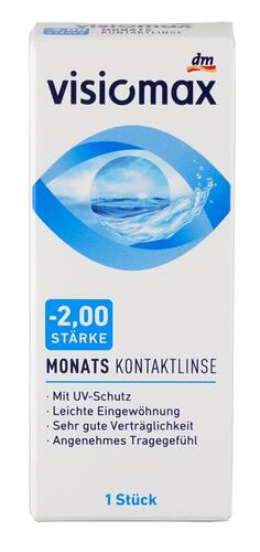 Visiomax Monats Kontaktlinse, -2,00 dpt