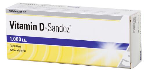 Vitamin D-Sandoz 1.000 I.E., Tabletten