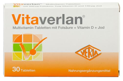 Vitaverlan Multivitamin-Tabletten mit Folsäure