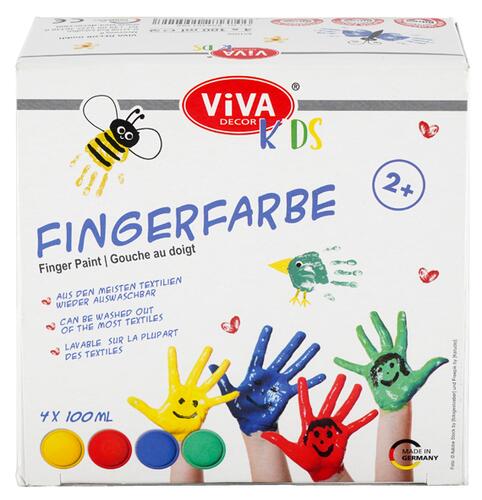 Viva Decor Fingerfarbe 4 x 100 ml