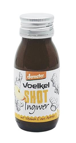 Voelkel Shot Ingwer, Vitamin C aus Acerola, Demeter