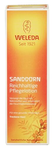 Weleda Sanddorn Reichhaltige Pflegelotion, trockene Haut Weleda Sanddorn Reichhaltige Pflegelotion, trockene Haut
