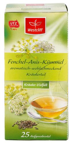 Westcliff Fenchel-Anis-Kümmel, 25 Beutel