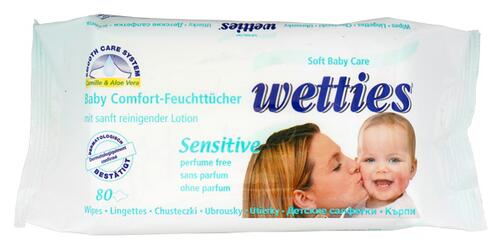 Wetties Sensitive Baby Comfort-Feuchttücher