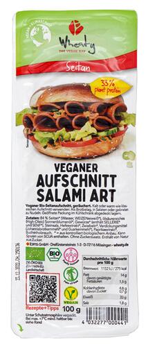Wheaty Veganer Bio Aufschnitt Salami Art
