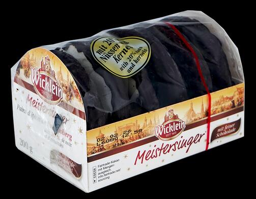 Wicklein Meistersinger Oblaten-Lebkuchen, mit Schokolade, g.g.A.