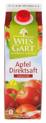 Wiesgart Apfel Direktsaft naturtrüb