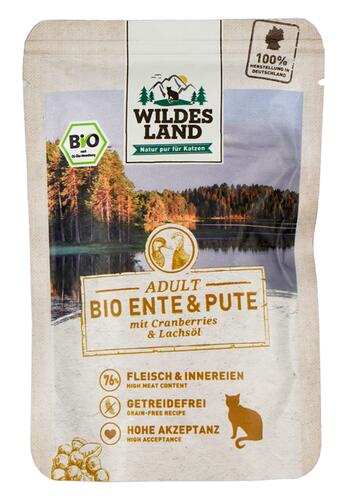 Wildes Land Adult Bio Ente & Pute mit Cranberries & Lachsöl