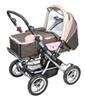 Wonderwalk Kombi-Kinderwagen, Braun/Pink/Beige