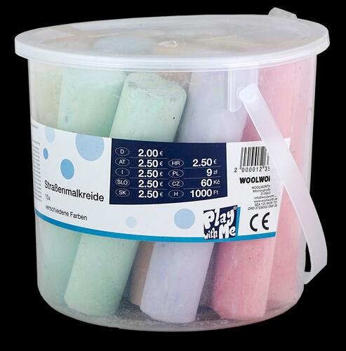 Woolworth Play With Me Straßenmalkreide, 15 Stück