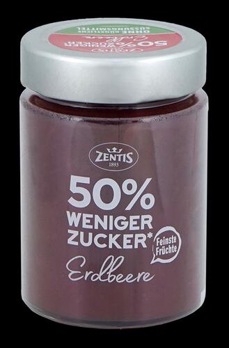 Zentis 50 % weniger Zucker Erdbeere
