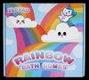 Zlpbao Rainbow Bath Bombs, 3 Blue + 3 Pink Clouds, UPC 611419135513