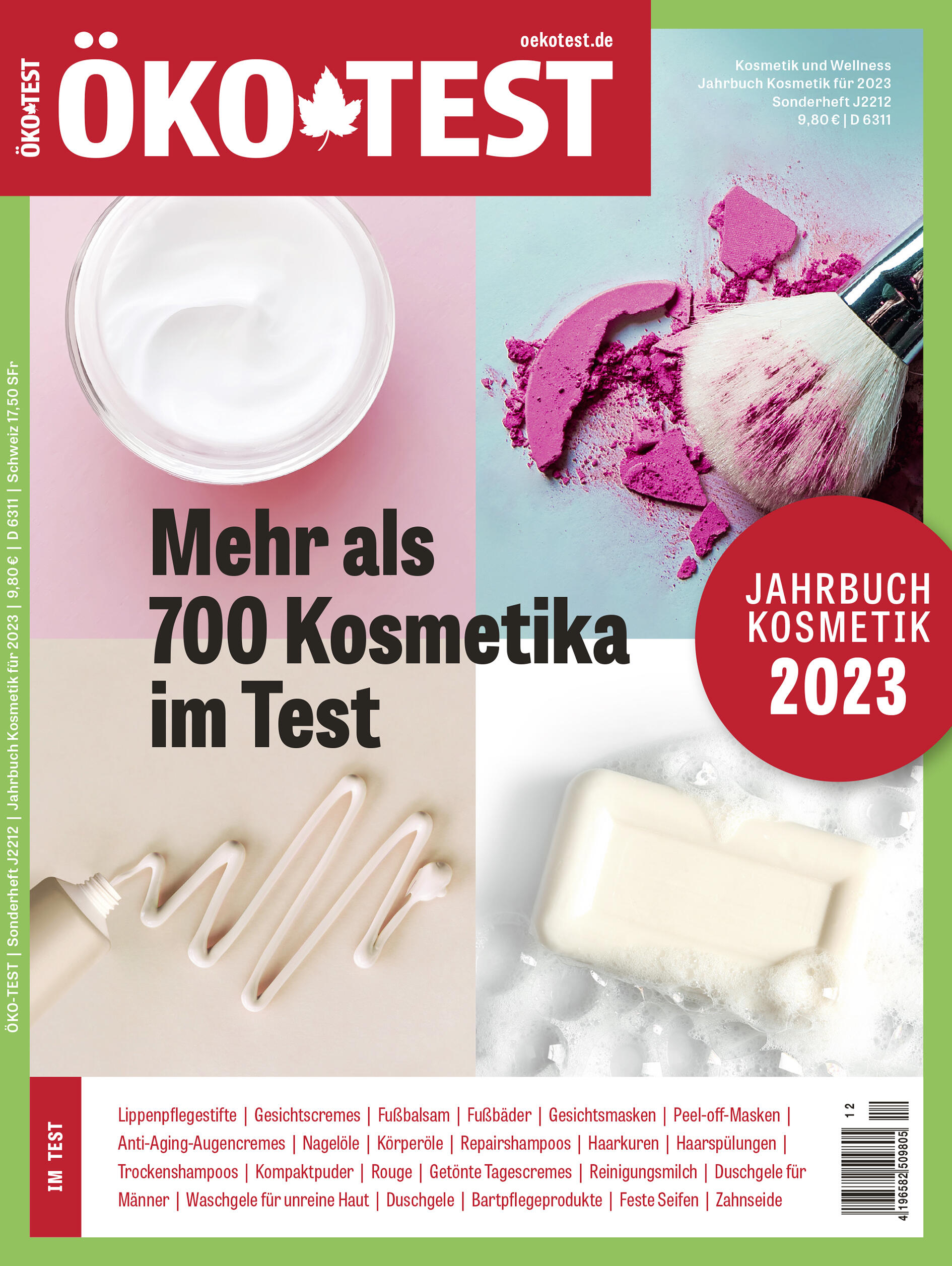 Jahrbuch Kosmetik für 2023 - ÖKO-TEST