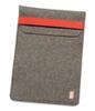 Graufilz Notebookhülle mit rotem Gummiband Graufilz Notebookhülle mit rotem Gummiband