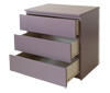Malm, Kommode mit 3 Schubladen, lila Malm, Kommode mit 3 Schubladen, lila