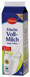 Milbona Frische Vollmilch 3,5% Fett Milbona Frische Vollmilch 3,5% Fett
