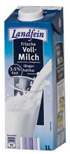 Landfein Frische Vollmilch 3,5% Fett Landfein Frische Vollmilch 3,5% Fett