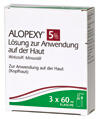Alopexy 5% Lösung zur Anwendung auf der Haut, 3 x 60 ml Alopexy 5% Lösung zur Anwendung auf der Haut, 3 x 60 ml