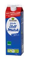 Alnatura Frische Vollmilch mind. 3,7% Fett, Bioland Alnatura Frische Vollmilch mind. 3,7% Fett, Bioland