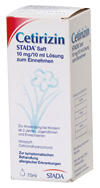 Cetirizin Stada Saft 10 mg/10 ml Lösung Cetirizin Stada Saft 10 mg/10 ml Lösung