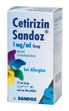 Cetirizin Sandoz 1 mg/ml Sirup bei Allergien Cetirizin Sandoz 1 mg/ml Sirup bei Allergien