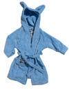 Leela Kinder Bademantel mit Kapuze und Öhrchen, hellblau Leela Kinder Bademantel mit Kapuze und Öhrchen, hellblau
