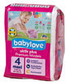 Babylove Aktiv Plus Premium-Windeln Größe 4, Maxi, 7-18 kg Babylove Aktiv Plus Premium-Windeln Größe 4, Maxi, 7-18 kg