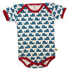 Loud + Proud Body Kurzarm mit blauen Schnecken Loud + Proud Body Kurzarm mit blauen Schnecken