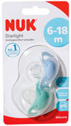 Nuk Starlight Kiefergerechter Schnuller, blau/grün Nuk Starlight Kiefergerechter Schnuller, blau/grün