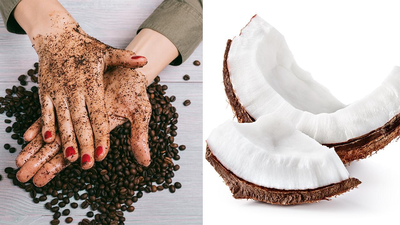 Peeling selber machen – mit Kaffeesatz und Kokosfett