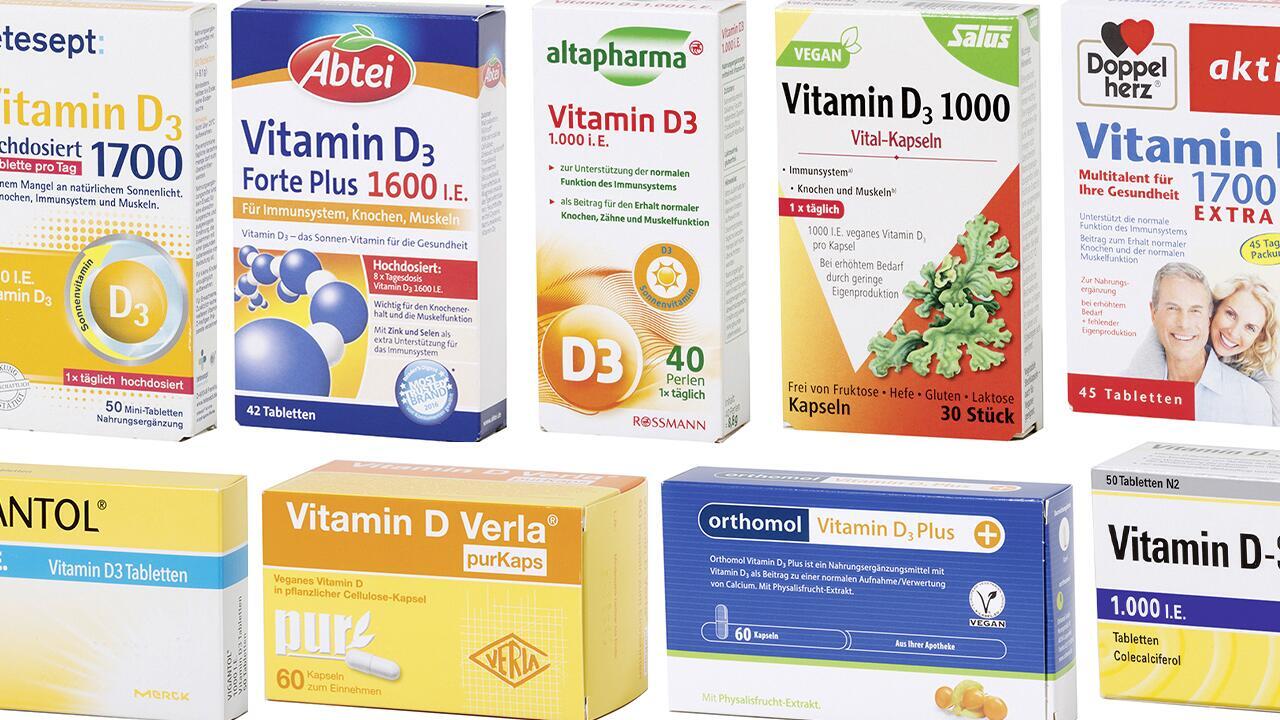 Vitamin D im Test: Tabletten oft überdosiert