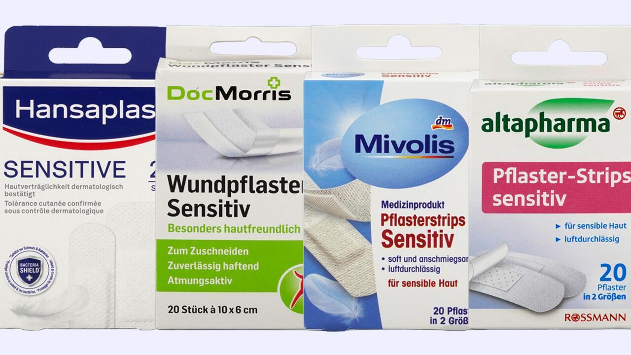 Sensitive Pflaster im Test: Wie schlagen sich Hansaplast, Doc Morris & Co.?