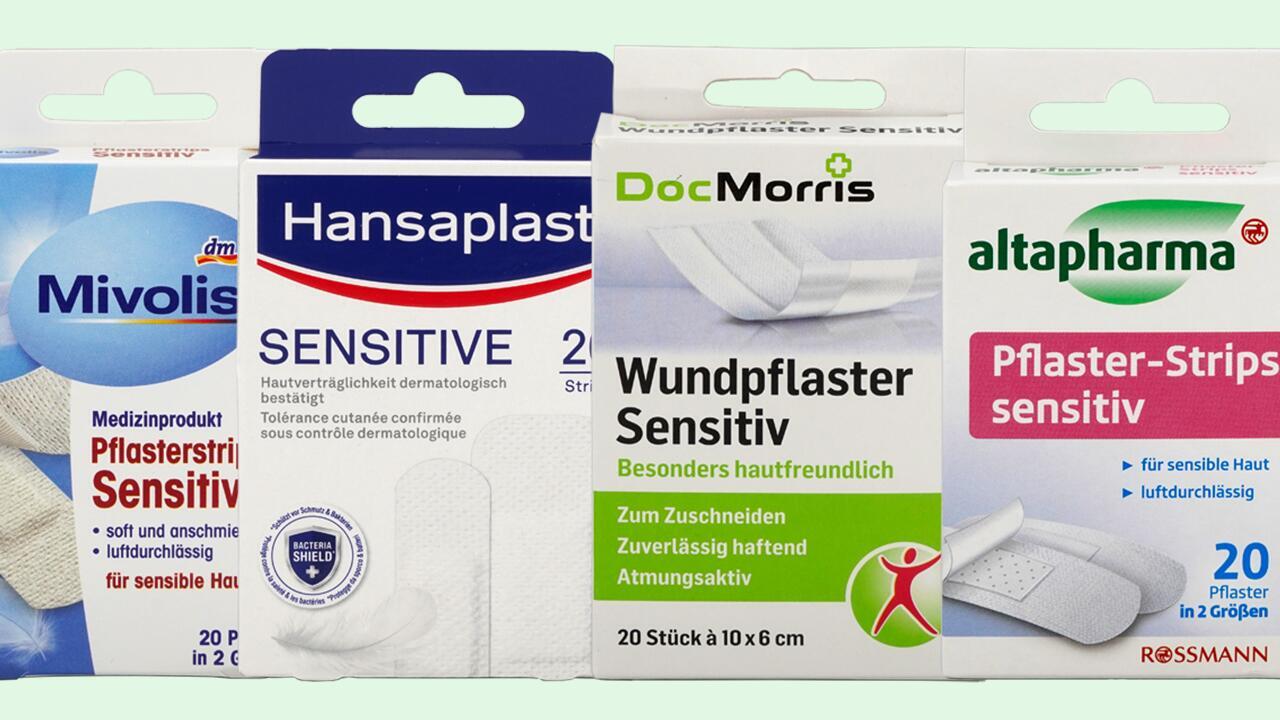 Sensitive Pflaster im Test: Wie schneiden Hansaplast, Doc Morris & Co. ab?
