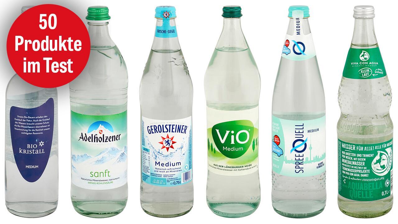 Mineralwasser im Test: Knapp die Hälfte ist "sehr gut" 