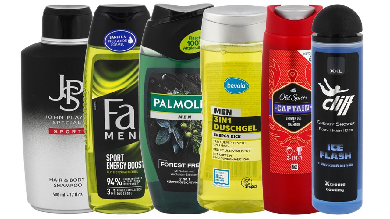 Duschgel für Männer: Einige enthalten problematische Inhaltsstoffe 