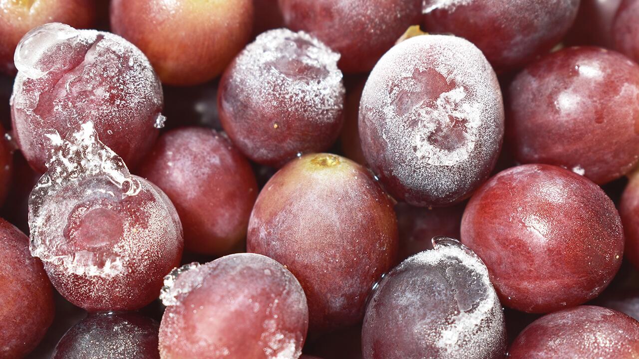 Weintrauben einfrieren: Wie die Trauben frisch und knackig bleiben