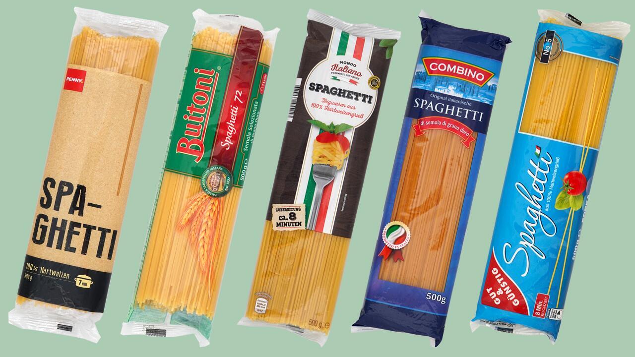 Spaghetti im Test: Glyphosat in über der Hälfte der Produkte
