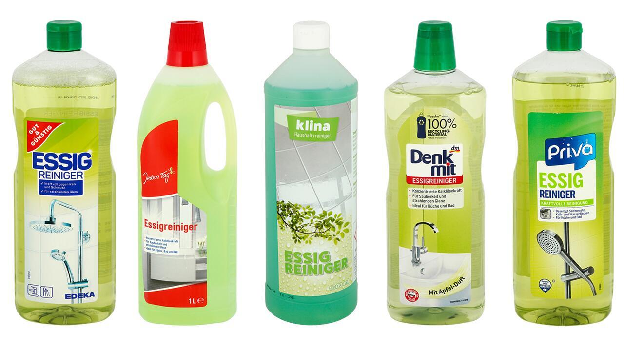 Essigreiniger im Test: Welche Reiniger am besten putzen