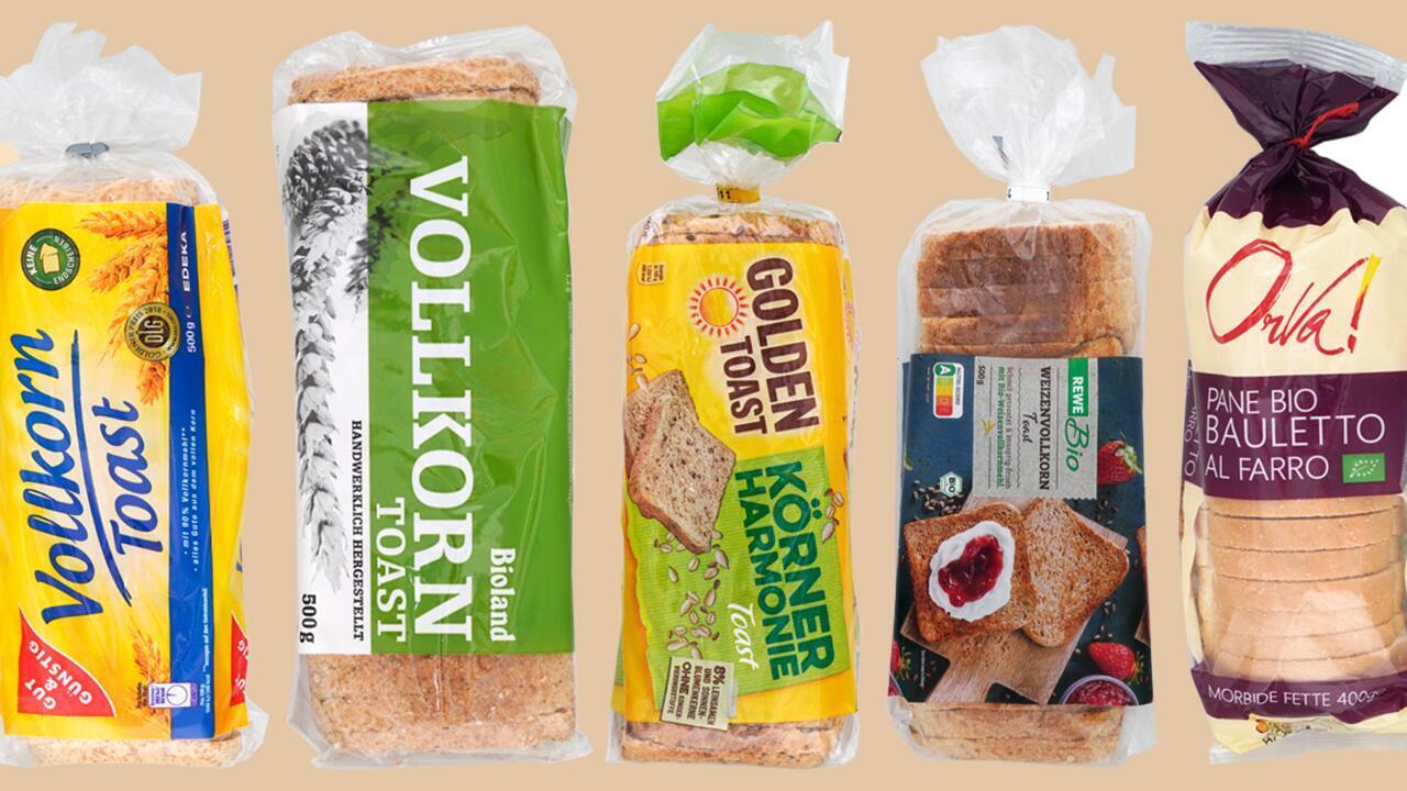 Toastbrot-Test: Einige mit Mineralöl belastet – Ergebnisse gratis abrufbar