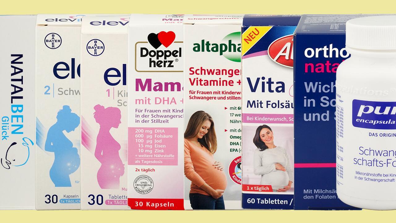 Folsäure-Tabletten in der Schwangerschaft: 12 von 22 Präparaten enttäuschen 