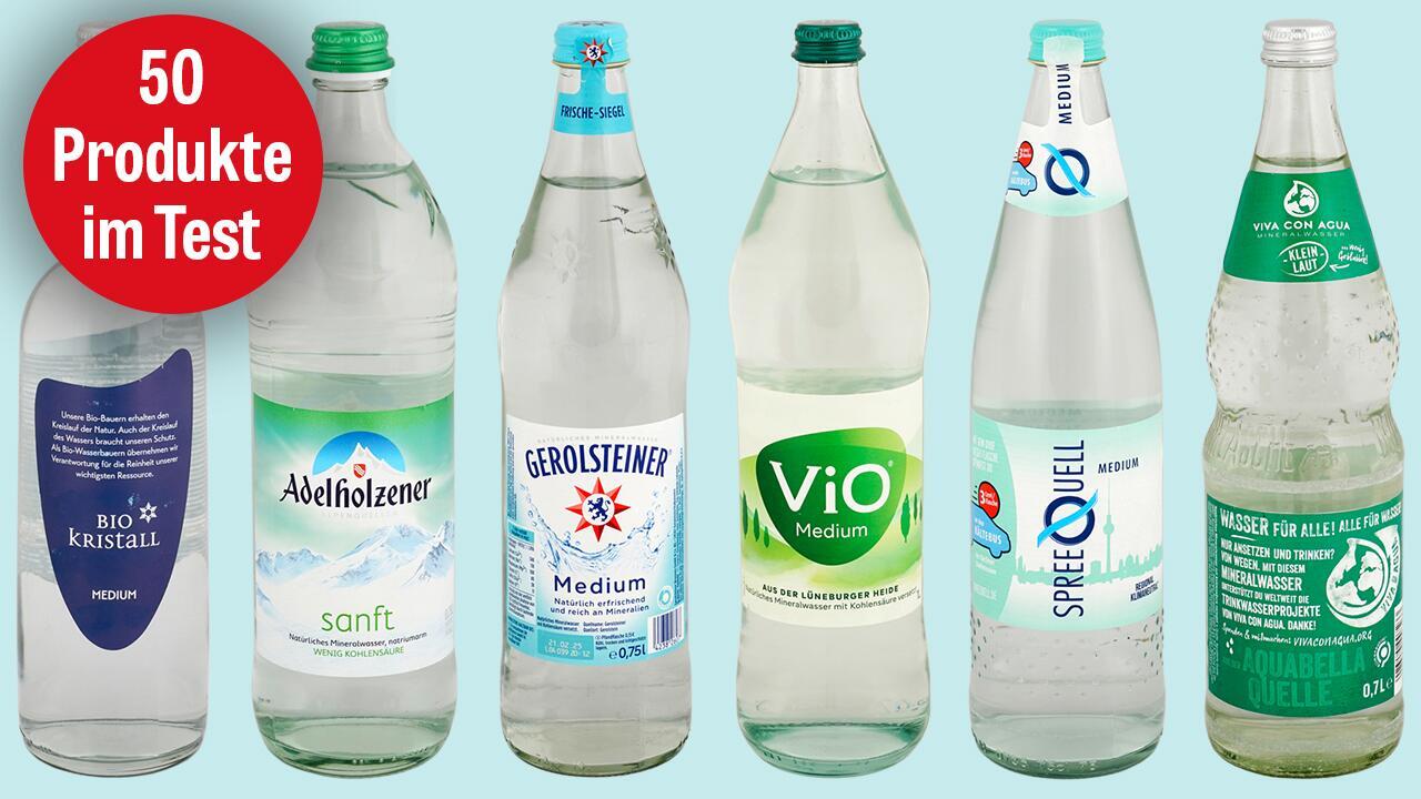 Mineralwasser im Test: 24 Medium-Wässer mit Bestnote