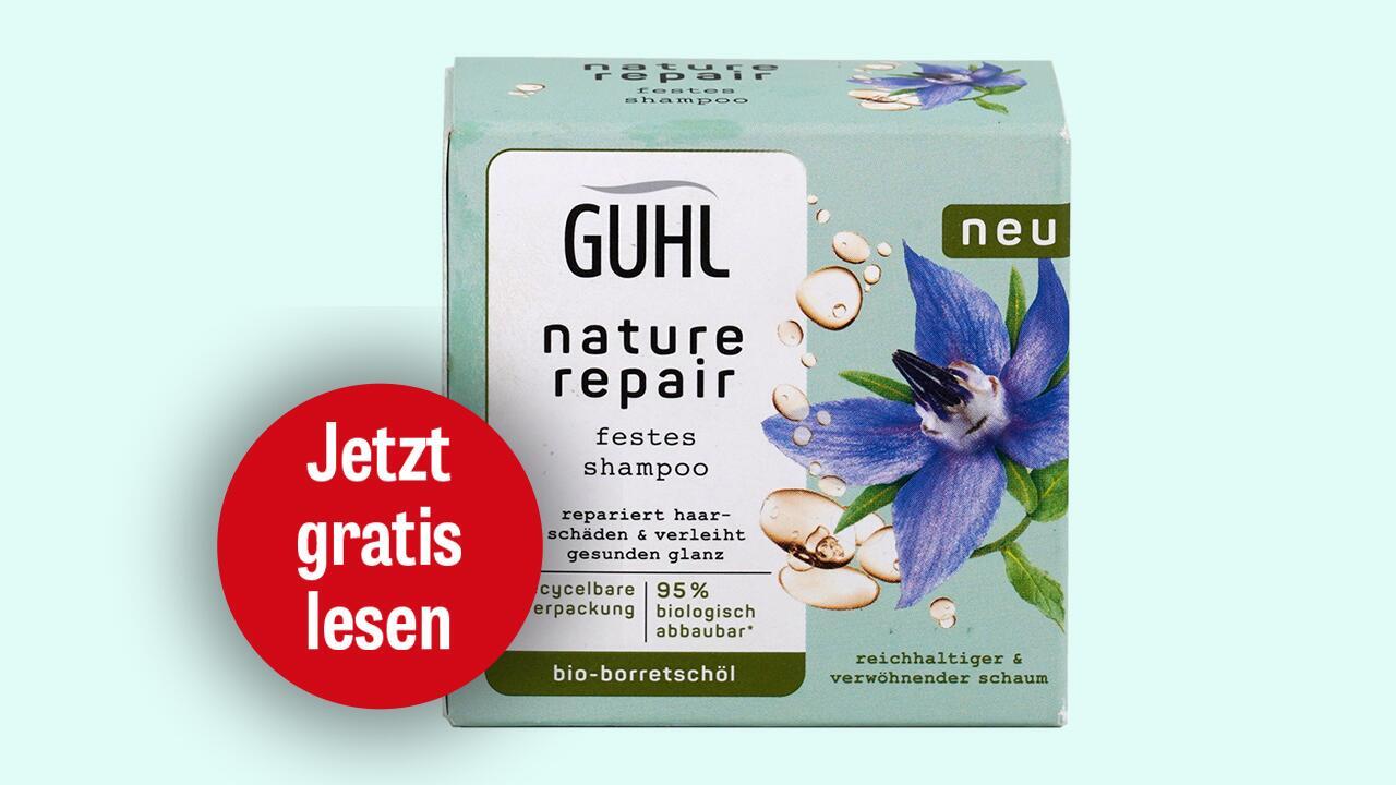 Festes Shampoo im Test: Bekannte Marke Guhl überzeugt nicht