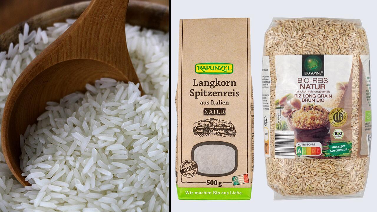 Reis im Test: Oft stecken Schadstoffe drin – Norma & Rapunzel stoppen Verkauf