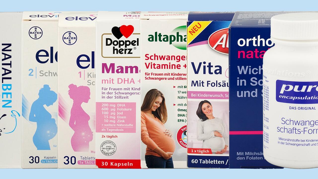 Folsäure-Tabletten in der Schwangerschaft: 12 von 22 Präparaten fallen durch