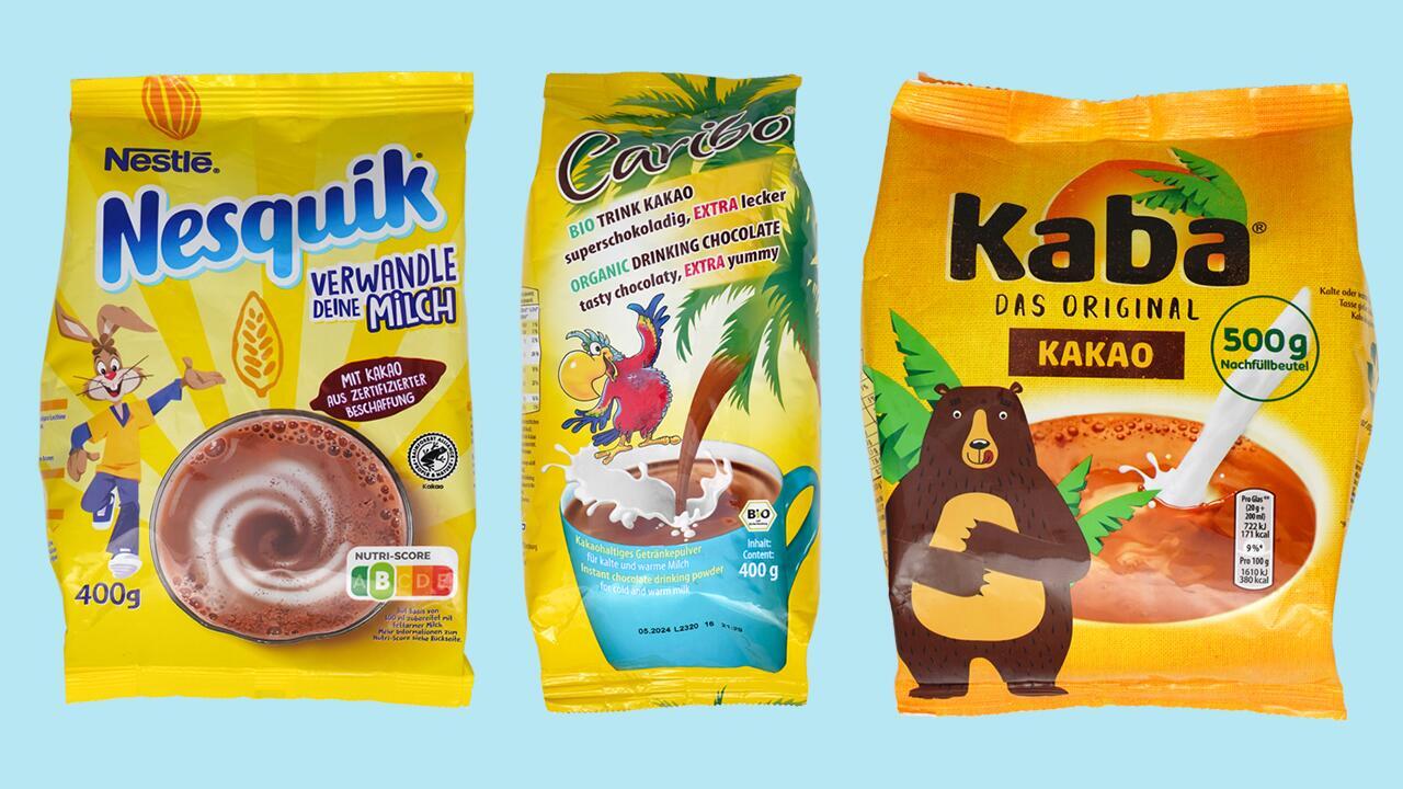 Kakao im Test: Kaba, Nesquik und Caribo Bio nur "ungenügend"