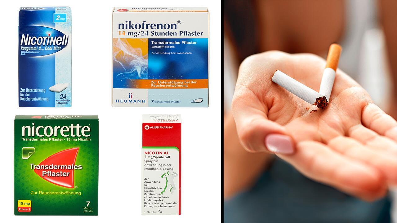 Mit dem Rauchen aufhören: Wie gut sind Nicorette, Nicotinell & Co.?