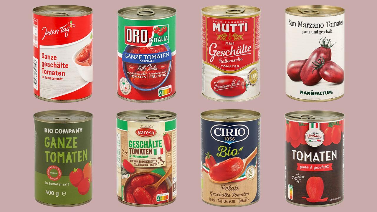 Geschälte Tomaten im Test: Fast alle Produkte enthalten das Hormongift BPA 