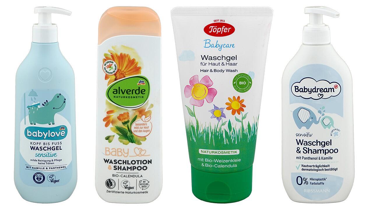 Waschlotionen und Waschgele für Babys: Viele Produkte mit Bestnote